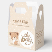 Oh baby - Baby shower Gable Box (Beige) Bedankdoosjes (Geopend)