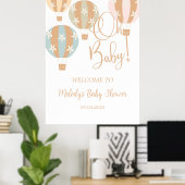 Oh Baby, Baby shower, genderneutraal, mama om te z Poster (Thuiskantoor)
