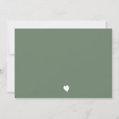 Oh Baby Baby shower Groen Genderneutraal Kaart (Achterkant)