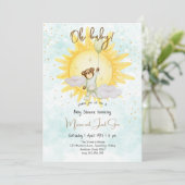 Oh baby, baby shower kaart (Staand voorkant)