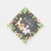 Oh Baby Baby shower Papier Napkins Servet (Hoek)