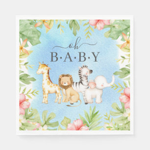 Oh Baby Baby shower Papier Napkins Servet
