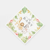 Oh Baby Baby shower Papier Napkins Servet (Hoek)