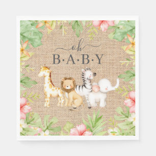 Oh Baby Baby shower Papier Napkins Servet