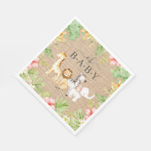Oh Baby Baby shower Papier Napkins Servet (Hoek)