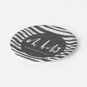 Oh Baby, baby shower Papieren Bordje (Gekanteld)