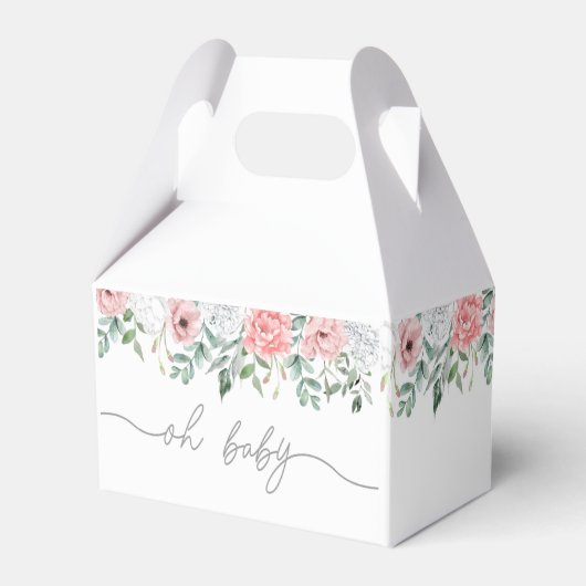 OH BABY, BABY SHOWER PARTY LEVERT SERVETTEN PAPIER BEDANKDOOSJES (Voorkant Zijde)