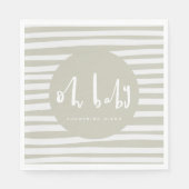 Oh baby, baby shower party servetten (Voorkant)