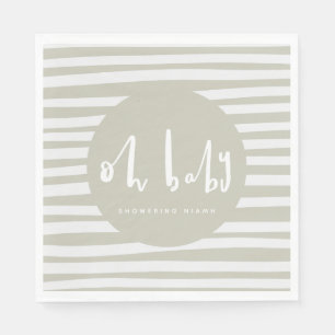 Oh baby, baby shower party servetten