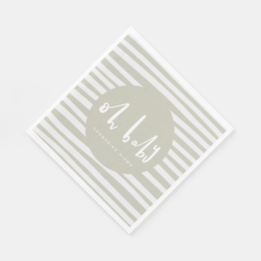 Oh baby, baby shower party servetten (Hoek)