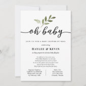 "Oh Baby" Baby shower per post Kaart (Voorkant)