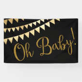 Oh Baby Baby shower Spandoek (Horizontaal)