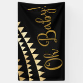 Oh Baby Baby shower Spandoek (Verticaal)