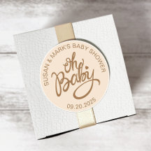 Oh Baby Baby shower Sticker