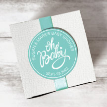 Oh Baby Baby shower Sticker