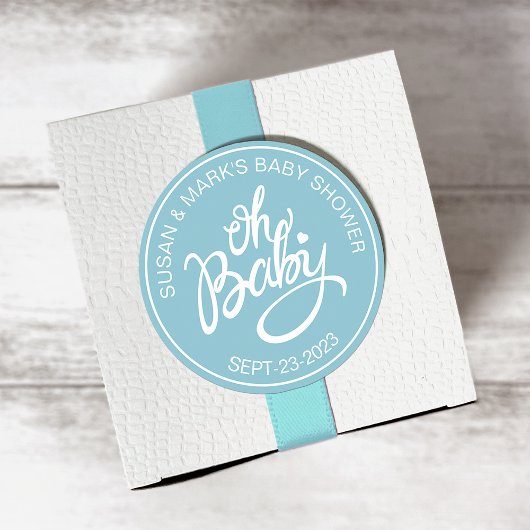Oh Baby Baby shower Sticker