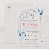 Oh Baby, Baby Shower Uitnodiging (Voorkant / Achterkant)