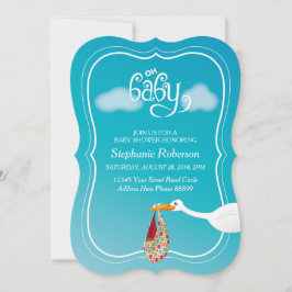 Oh Baby! Baby shower-uitnodiging voor winkel Kaart