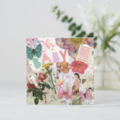 Oh Baby! Baby shower Vlak Wenskaart (Staand voorkant)