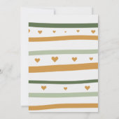 Oh Baby! Baby shower voor Waterverf van groen Kaart (Achterkant)