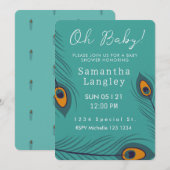 Oh Baby! Baby shower voorjaar uitnodigen Kaart (Voorkant / Achterkant)