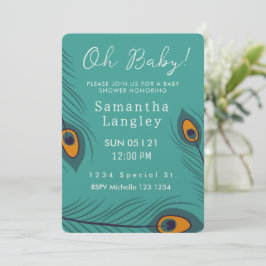 Oh Baby! Baby shower voorjaar uitnodigen Kaart