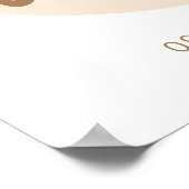 Oh Baby - Baby shower Welkom Poster - Ballon (Hoek)