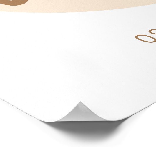 Oh Baby - Baby shower Welkom Poster - Ballon (Hoek)