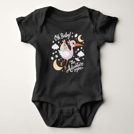 Oh Baby! Baby showers T-shirt (Voorkant)