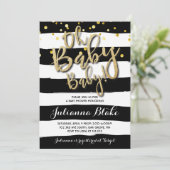 Oh Baby Baby Tweeling Baby Shower Uitnodiging (Staand voorkant)