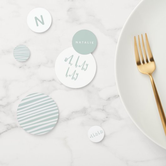 Oh baby baby twin baby shower confetti (Groep)