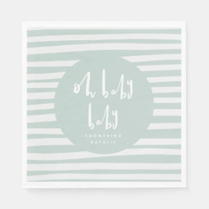 Oh baby baby twin baby shower servetten