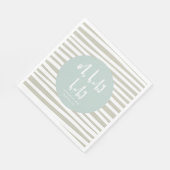 Oh baby baby twin baby shower servetten (Hoek)