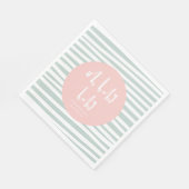 Oh baby baby twin baby shower servetten (Hoek)