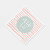 Oh baby baby twin baby shower servetten (Hoek)