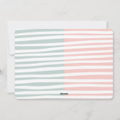 Oh baby baby twin baby shower uitnodiging (Achterkant)