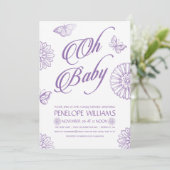 Oh Baby | Babyschoenen | Paars Kaart (Staand voorkant)