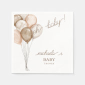 Oh Baby Balloons Boho Baby shower Servet (Voorkant)