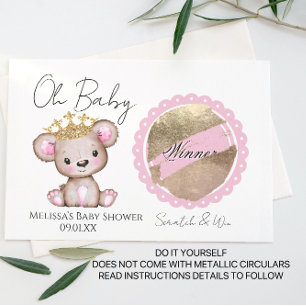 Oh Baby Beer Baby Shower DIY Krabkaart Aankondigingskaart