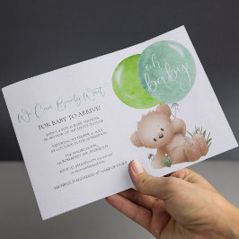 Oh Baby Beer & De Bij Baby Shower Uitnodiging