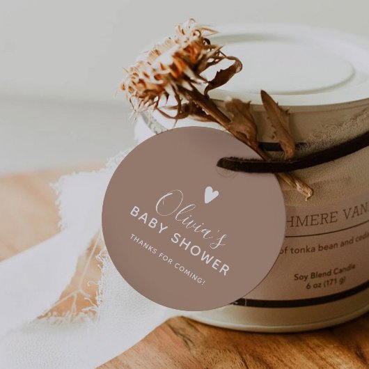 Oh Baby Beige Dank u Bedankjes Labels