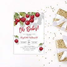 Oh Baby Berry Sweet Cherry Baby shower