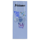 Oh Baby! betoverend Baby shower Wijn Cadeautas (Voorkant)