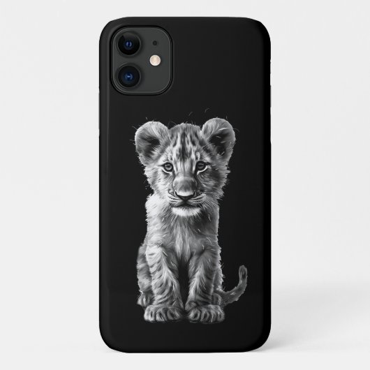 Oh Baby Big Cat Cub Grey Case-Mate iPhone Case (Achterkant)