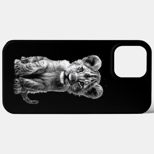 Oh Baby Big Cat Cub Grey Case-Mate iPhone Case (Achterkant (horizontaal))