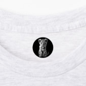 Oh Baby Big Cat Cub Grey Labels (Aangebracht)