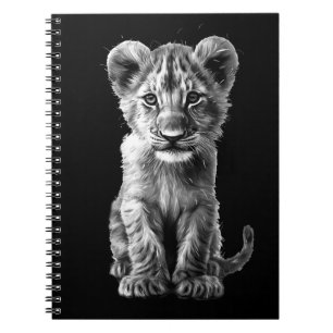 Oh Baby Big Cat Cub Grey Notitieboek