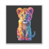 Oh Baby Big Cat Cub Sticker (Voorkant)