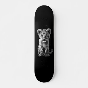 Oh Baby Big Cat Cub Zwart Persoonlijk Skateboard