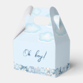 Oh Baby Blauw Clipart Favor Boxes Bedankdoosjes (Voorkant Zijde)